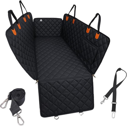 Dog Car Seat Cover Heavy Duty 4 Layer Seat Cover Hammok 600D, Non-Slip, Scratchproof, Waterproof, Universal Fit for Cars, Trucks & Suvs, Protects against Spills, Dirt & Damage
